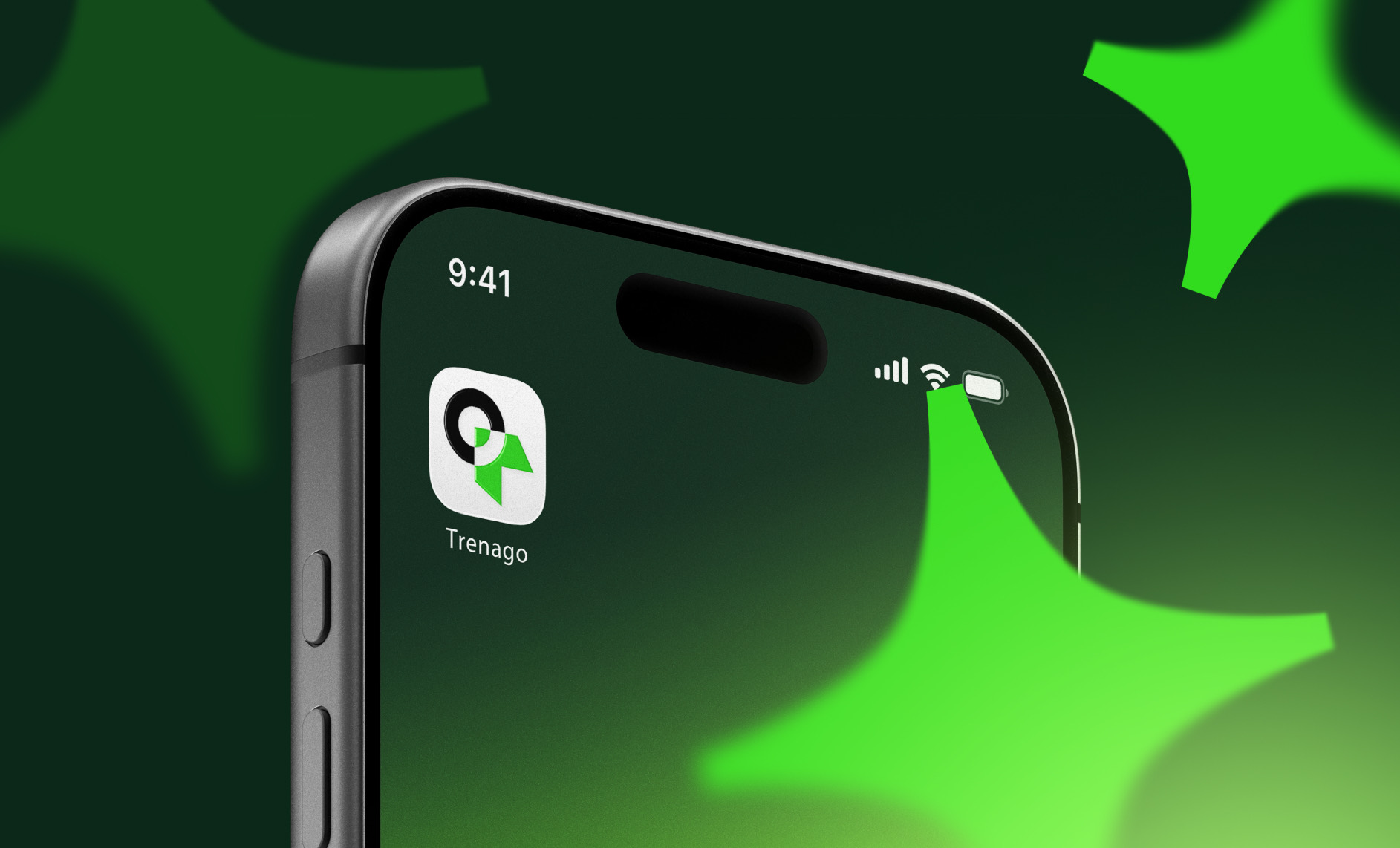 Ikona aplikacji Trenago na ekranie głównym iPhone'a